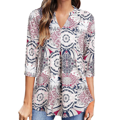Floral V-Neck Top by Sophie Laurie