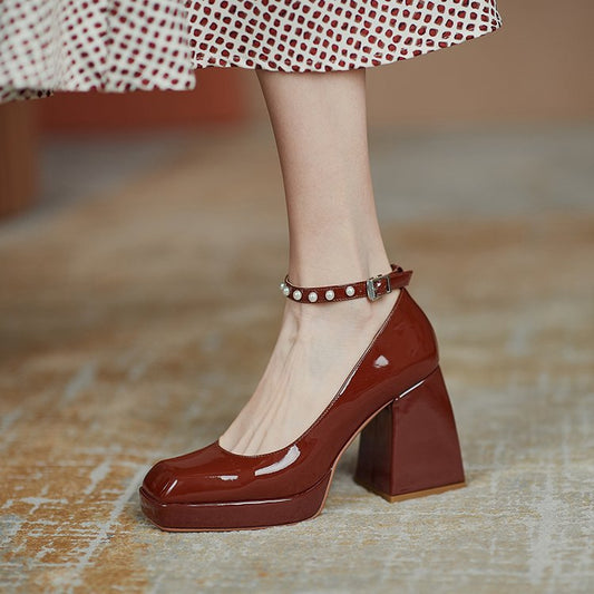 Chic Block Heel Pumps Sophie Laurie High Heels