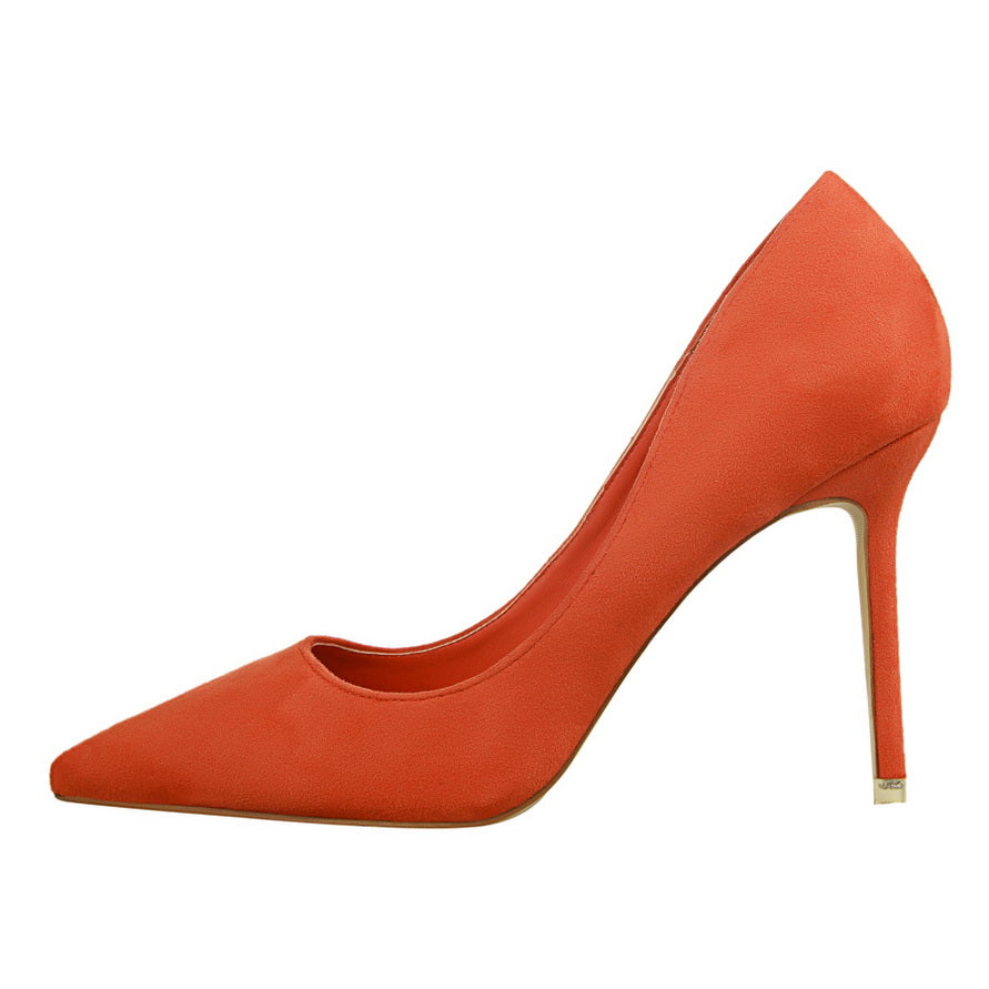 Chic Suede Pointed Heels by Sophie Laurie