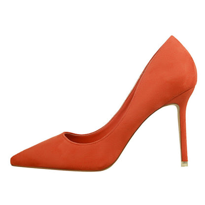 Chic Suede Pointed Heels by Sophie Laurie