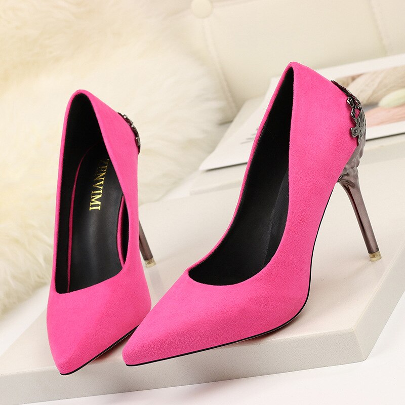 Elegant Suede High Heels by Sophie Laurie