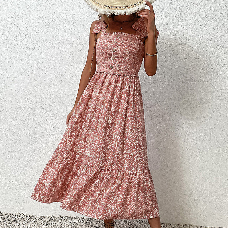 Floral Midi Backless Dress by Sophie Laurie