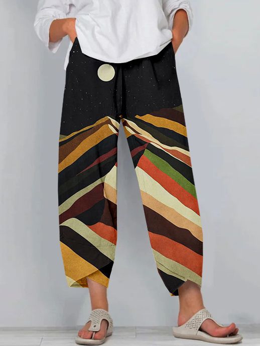 Artful Linen Sophie Laurie 3D Pattern Pants