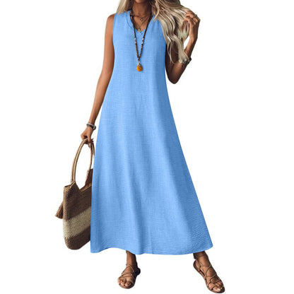 Chic Hemp Sleeveless Dress Sophie Laurie