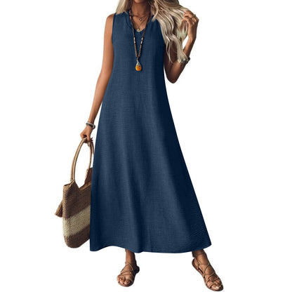 Chic Hemp Sleeveless Dress Sophie Laurie