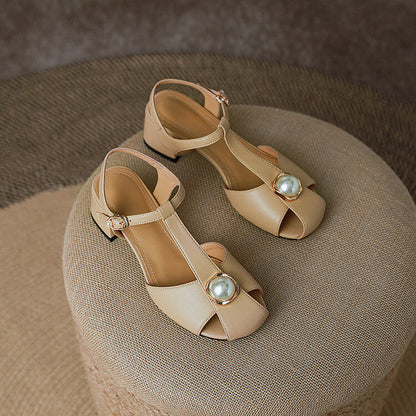 Chic T-Strap Sophie Laurie Summer Sandals
