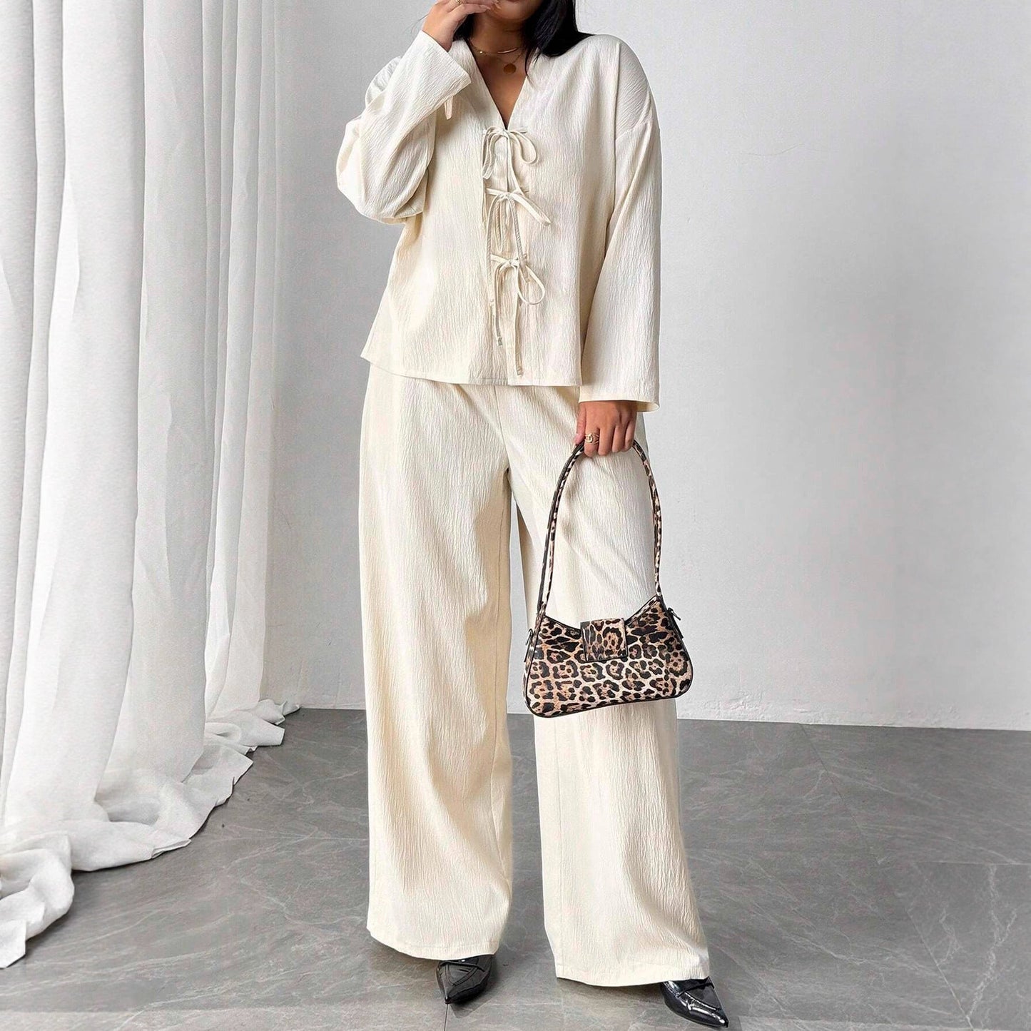 Elegant Apricot Lounge Set Sophie Laurie Womenswear