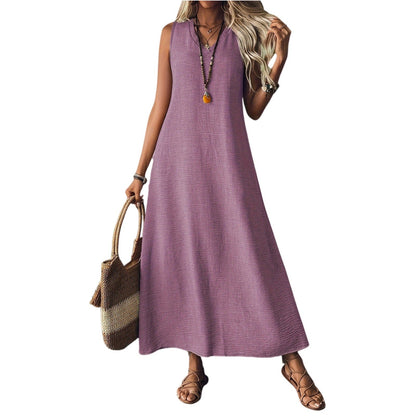 Chic Hemp Sleeveless Dress Sophie Laurie