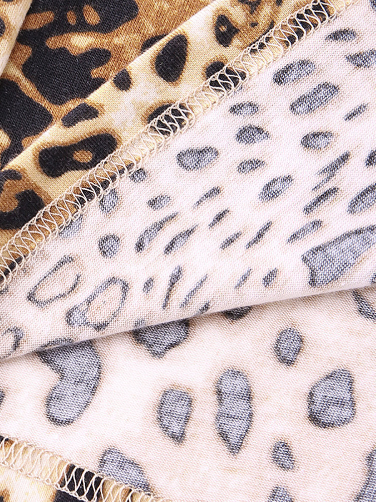 Leopard Print V-Neck Top by Sophie Laurie