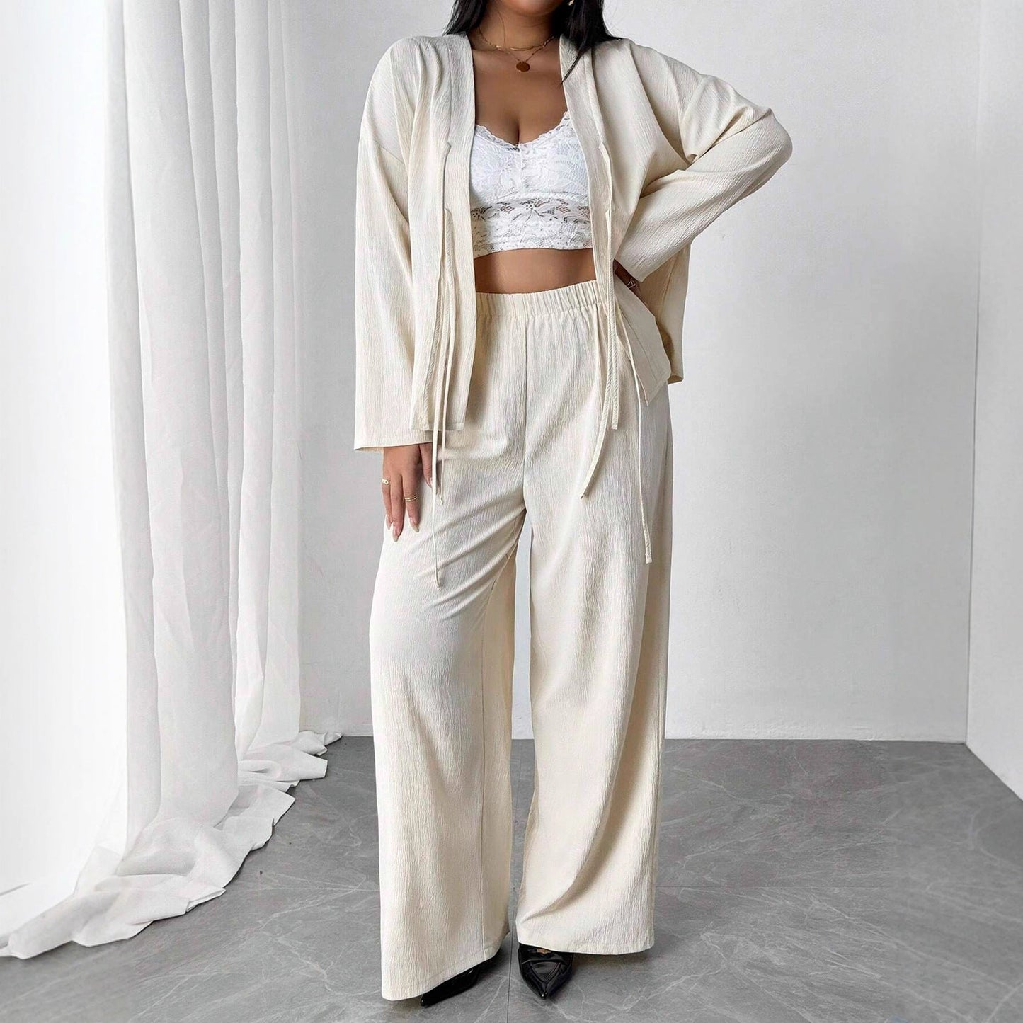 Elegant Apricot Lounge Set Sophie Laurie Womenswear