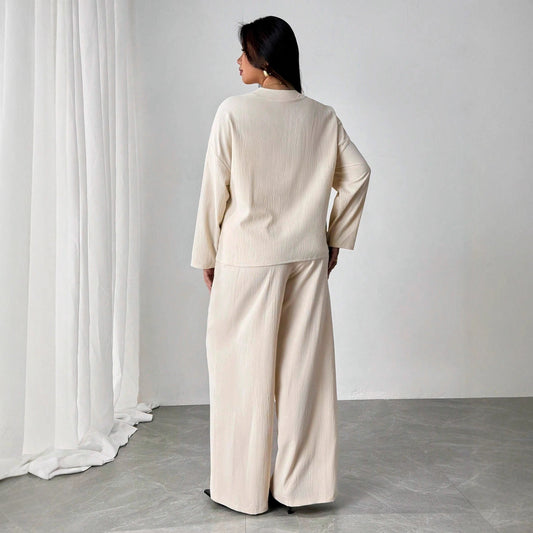 Elegant Apricot Lounge Set Sophie Laurie Womenswear