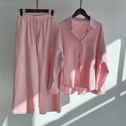 Relaxed Cotton Linen Set by Sophie Laurie