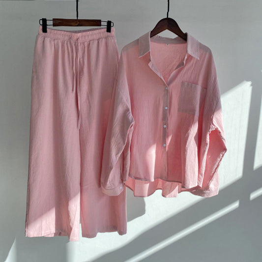 Relaxed Cotton Linen Set by Sophie Laurie