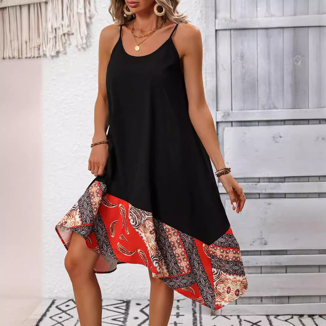 Chic Printed Sling Dress by Sophie Laurie