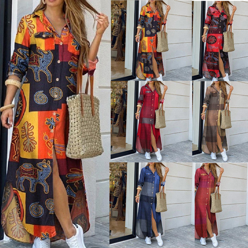 Vibrant Print Sophie Laurie Shirt Dress