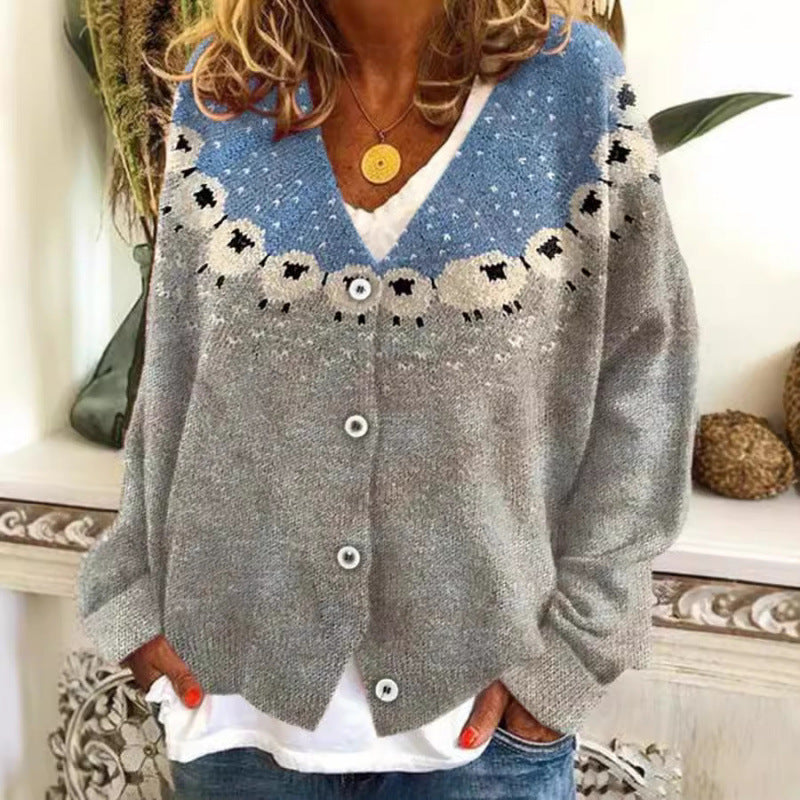 Vibrant Abstract Sophie Laurie Casual Cardigan