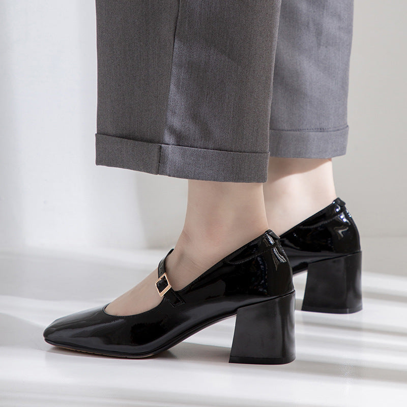 Elegant Patent Leather Heels by Sophie Laurie
