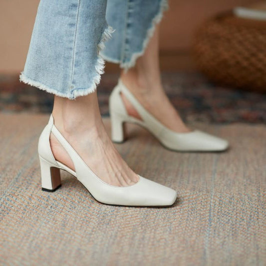 Elegant Block Heel Pumps by Sophie Laurie