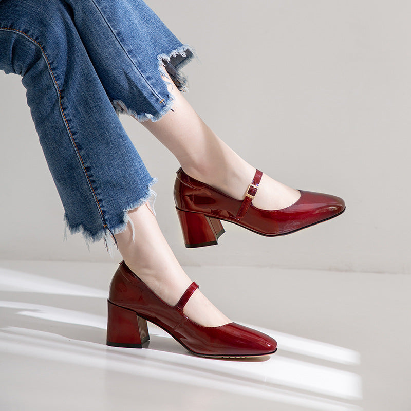 Elegant Patent Leather Heels by Sophie Laurie
