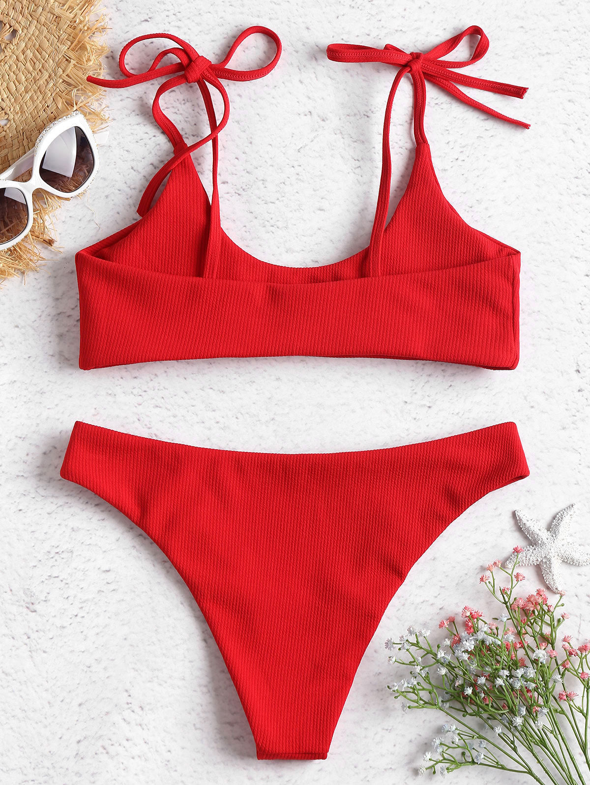Bold Strapless Low Waist Bikini by Sophie Laurie