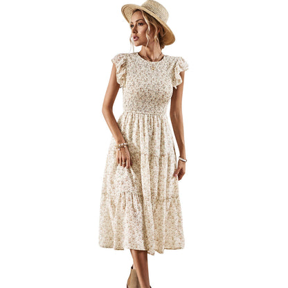 Elegant Floral Sophie Laurie Summer Midi Dress