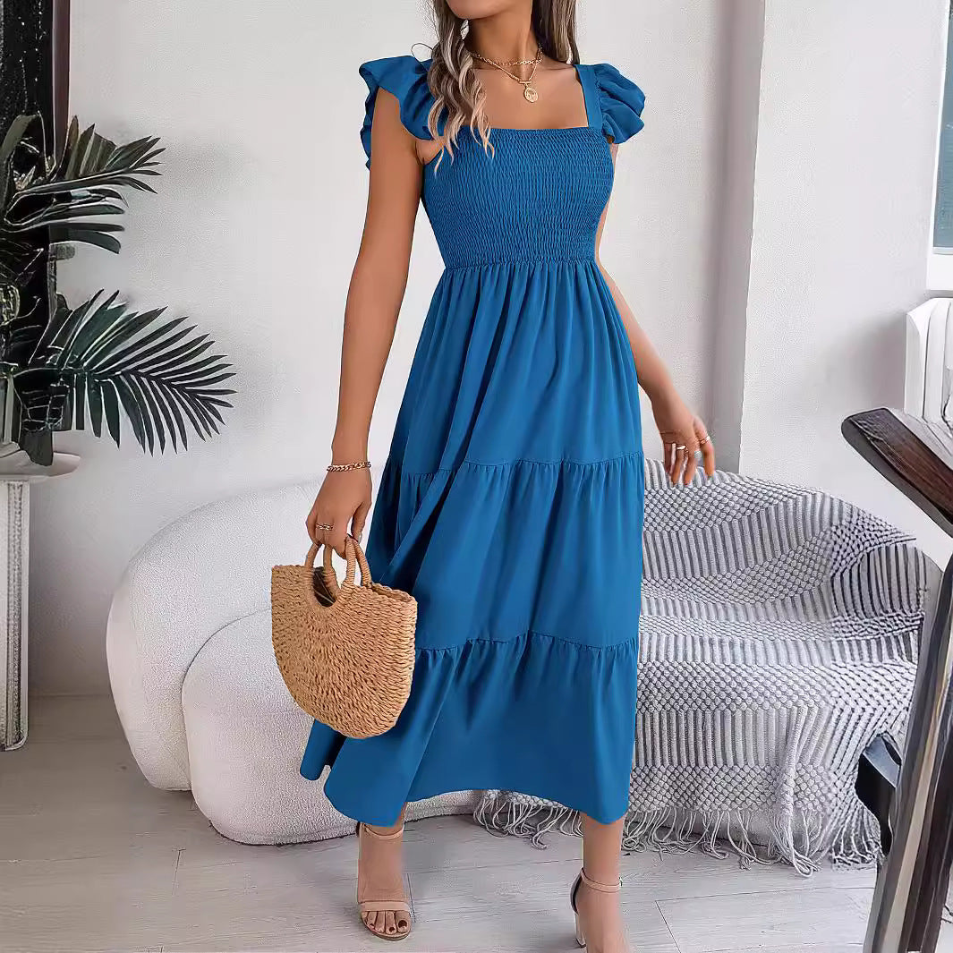 Elegant Sophie Laurie Sleeveless Midi Summer Dress