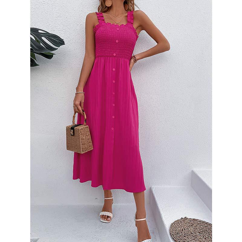 Chic Rose High Waist Dress by Sophie Laurie