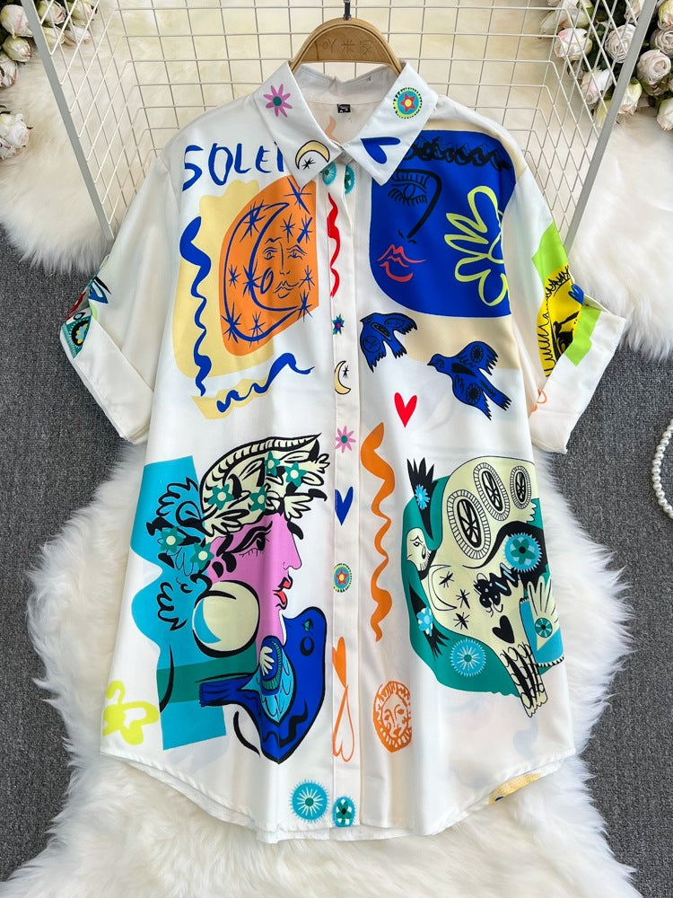Vibrant Print Sophie Laurie Women's Loose Summer Set