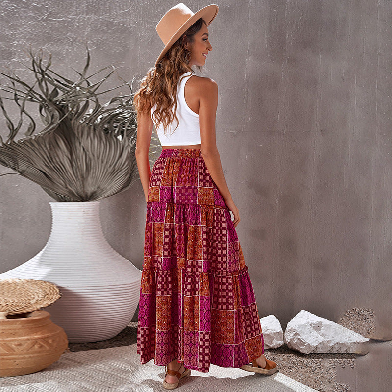 Bohemian Print Sophie Laurie Maxi Skirt