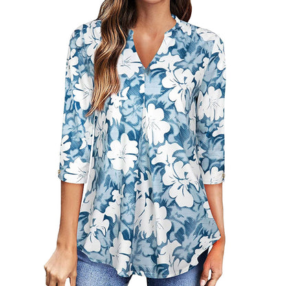 Floral V-Neck Top by Sophie Laurie