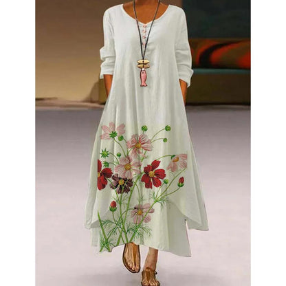 Artistic Floral Swing Dress by Sophie Laurie