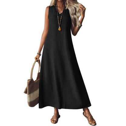 Chic Hemp Sleeveless Dress Sophie Laurie