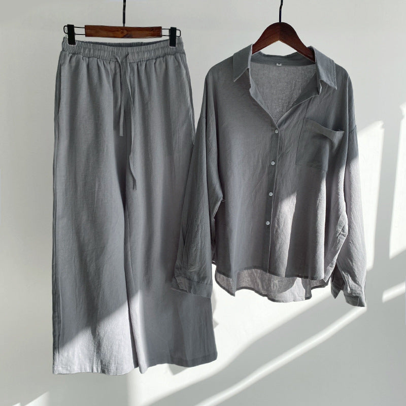Relaxed Cotton Linen Set by Sophie Laurie