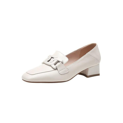 Elegant Sophie Laurie Chunky Heel Loafer Pumps