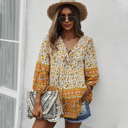 Bohemian Floral Sophie Laurie Printed Summer Top