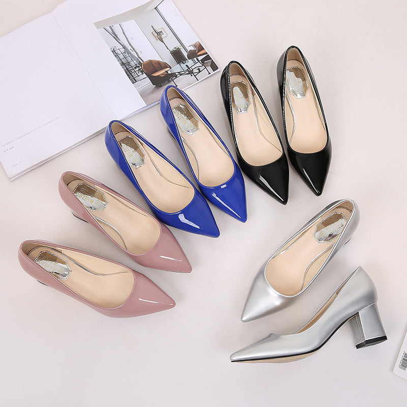 Chic Pointed Chunky Heels by Sophie Laurie