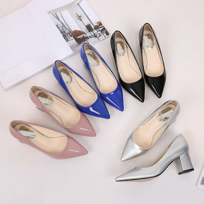 Chic Pointed Chunky Heels by Sophie Laurie