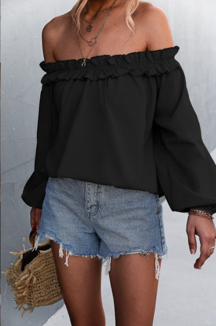 Chic Off-Shoulder Lantern Sleeve Top Sophie Laurie