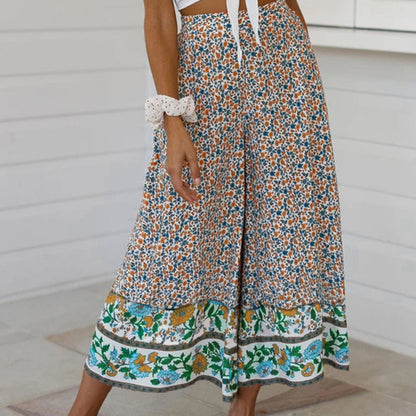 Floral Print Sophie Laurie Straight-Leg Pants