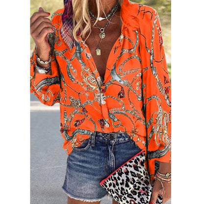 Vibrant Printed Sophie Laurie Street Style Shirt