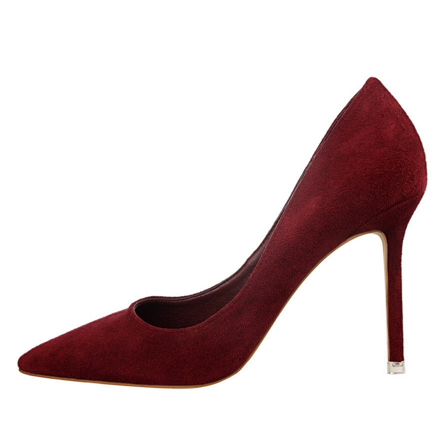 Chic Suede Pointed Heels by Sophie Laurie