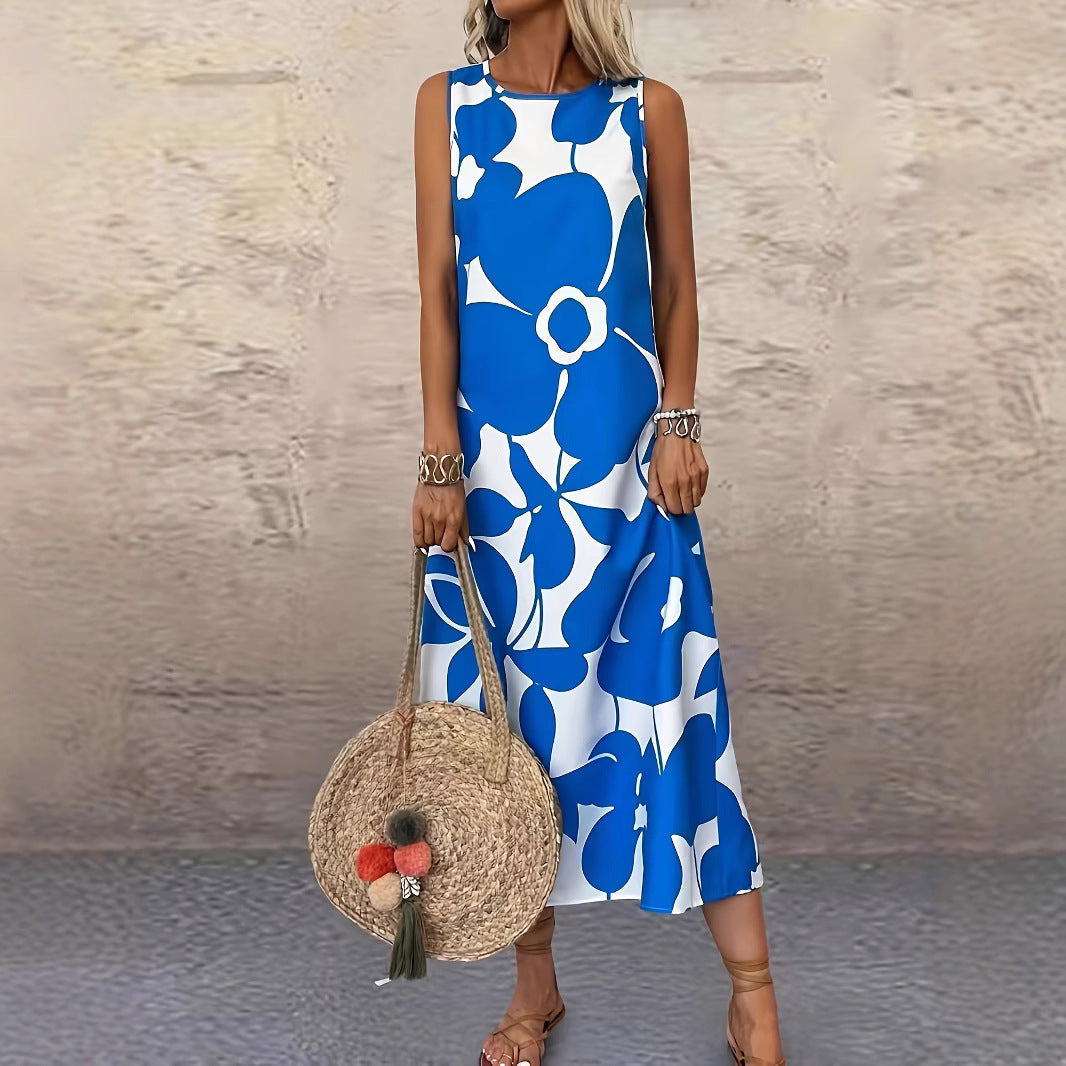 Bold Floral Sophie Laurie Sleeveless Summer Dress