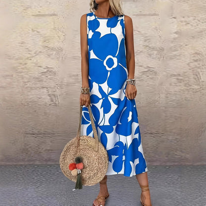 Bold Floral Sophie Laurie Sleeveless Summer Dress