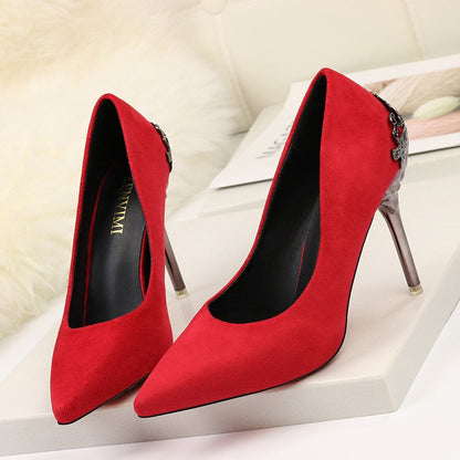 Elegant Suede High Heels by Sophie Laurie