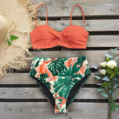 Floral High Waist Bikini by Sophie Laurie