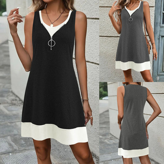 Elegant Sleeveless Vest Dress by Sophie Laurie