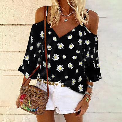 Chic Printed Chiffon Blouse Sophie Laurie