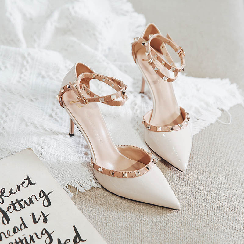 Chic Rivet High Heels by Sophie Laurie