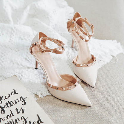 Chic Rivet High Heels by Sophie Laurie