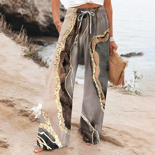 Boho Botanical Sophie Laurie Women's Wide-Leg Pants